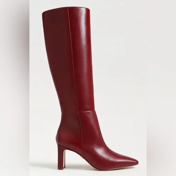 🎉NWOT Sam Edelman Sylvia Leather Knee-High Dress Boots - Size 9 - Picture 5 of 17